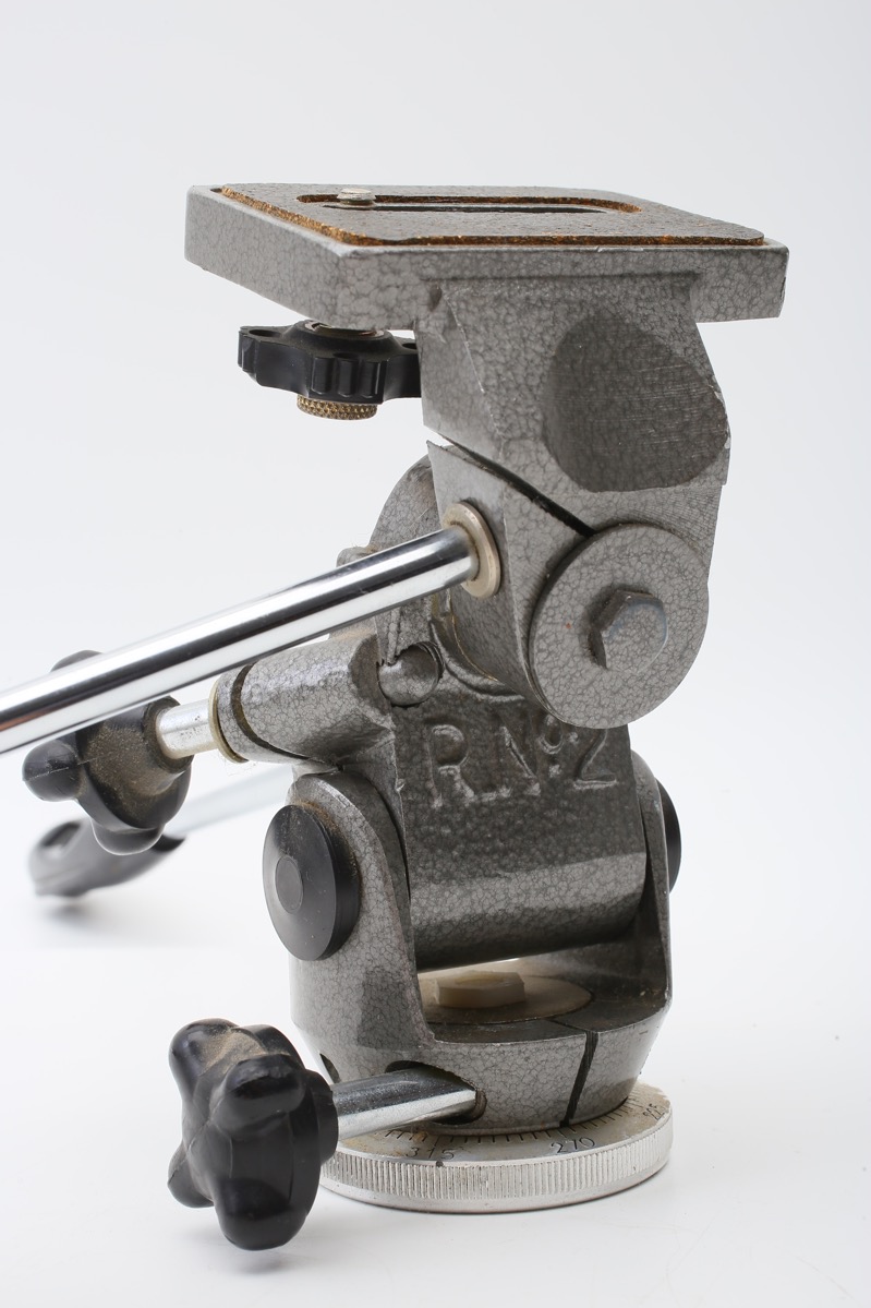 Gitzo R No. 2 3Way Tripod Head Heavy Duty Rational Pan Head++Sturdy