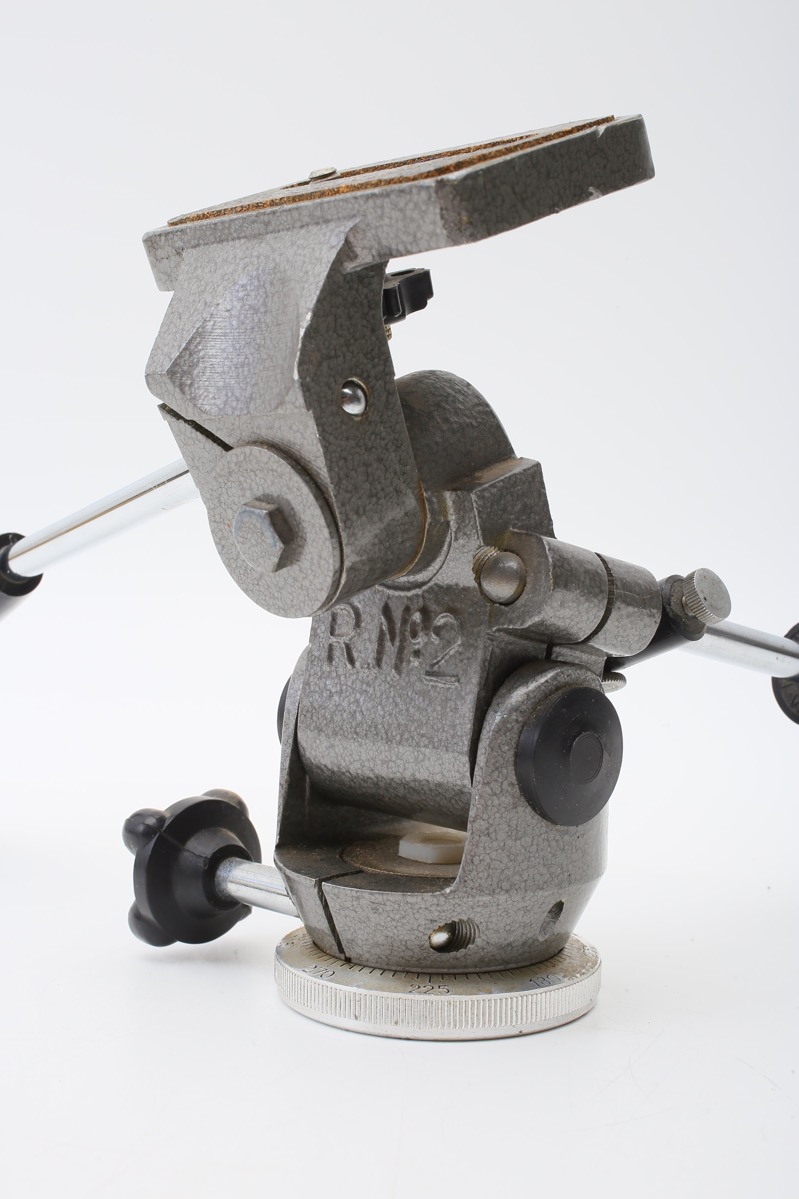 Gitzo R No. 2 3Way Tripod Head Heavy Duty Rational Pan Head++Sturdy