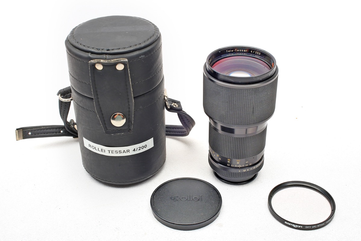 Zeiss 200mm f4 Tele-Tessar 200/4 Rollei Rolleiflex QBM Mount