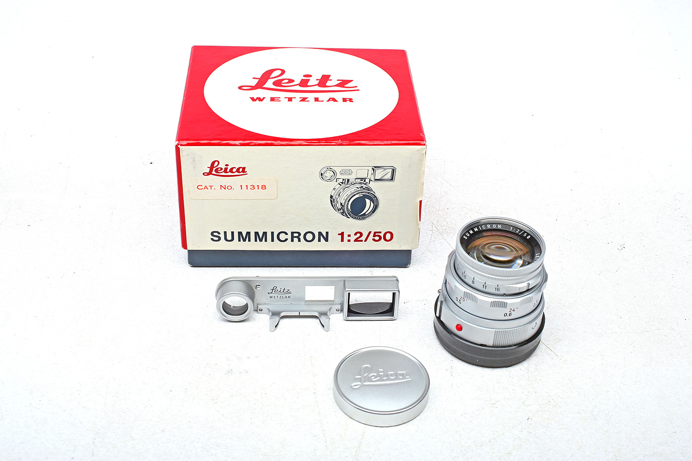 Leica M 50mm f2 Dual Range Summicron Lens 50/2 DR+Goggle...